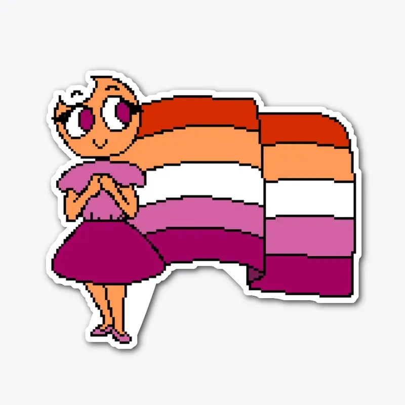 Lesbian Pride Sticker [Melody]