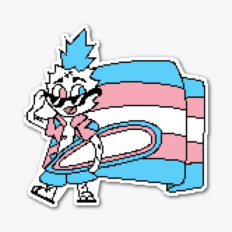 Transgender Pride Sticker [Pierre]